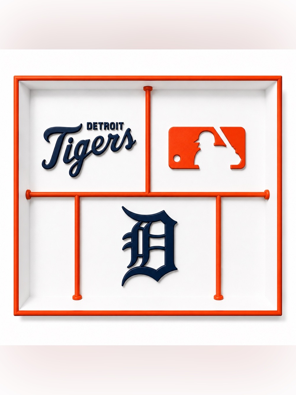 Detroit Tigers MLB Pocket Dump Tray - For Keys, Wallet, Money, Etc